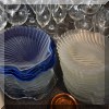 K12. Glass scallop shell plates. 